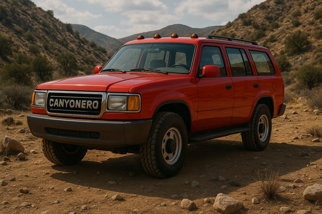 AI Rendering of fictional Simpson's Canyonero SUV