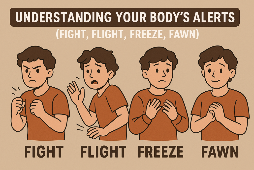 Four Core Responses - Fight, Flight, Fawn, Freeze